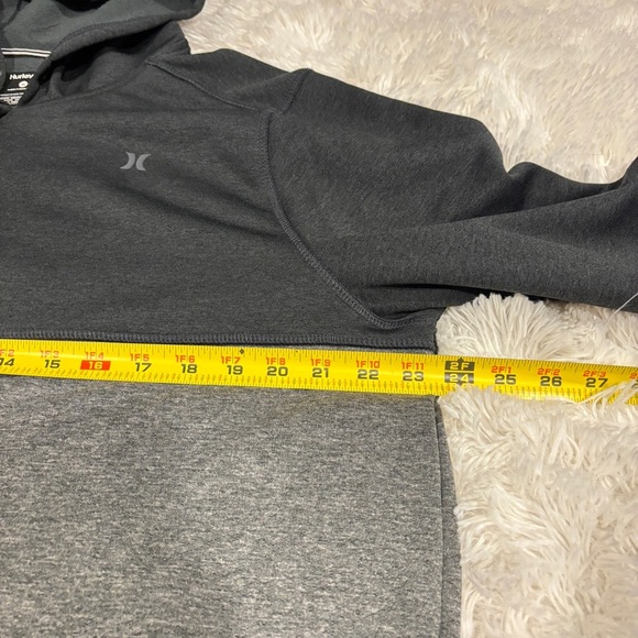 Hurley Men’s Dri-Fit Disperse Blocked Full Zip Hoodie Jacket black & Gray Sz XL - Picture 6 of 12